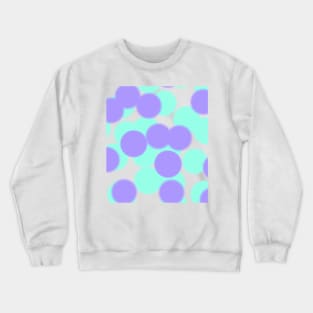 Colorful watercolor polka dots art Crewneck Sweatshirt